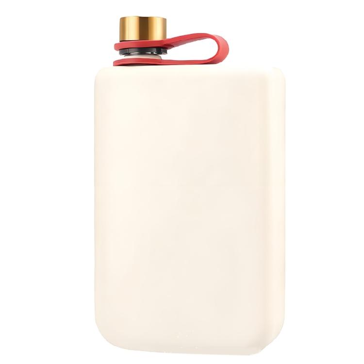 Flachmann für Männer 9OZ Edelstahl Hip Flask Whiskeys Spirituosenflasche mit Schraubverschluss für Outdoor Camping Wandern Vatertag Geschenk