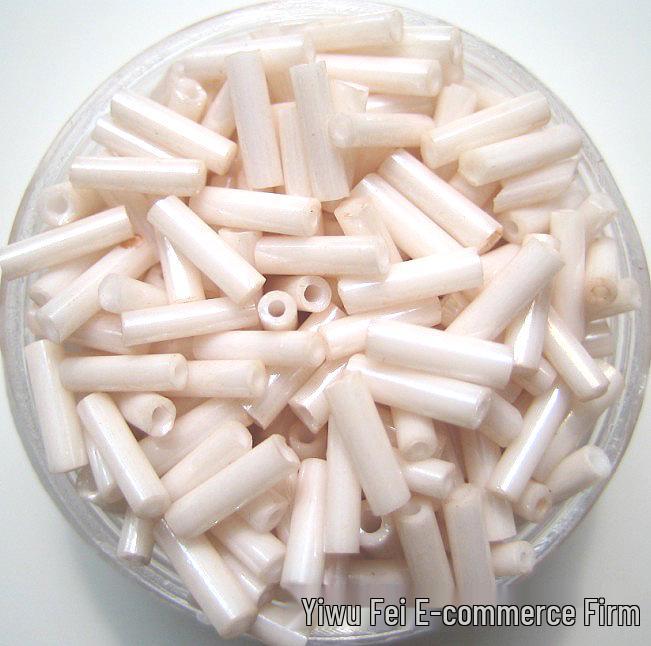 

Посеребренные фарфоровые бусины-трубочки – аксессуары для изготовления украшений своими руками для ручного бисероплетения и вышивки крестом, 6 мм 6MM Long Tube Beads, approx. 400 pieces per pack