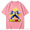 Dragon Ball Vintage Super Saiyan Goku Battle Armor Print Pure Cotton Men T-Shirt Unisex Casual Streetwear 2026 Summer Tee