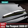Rear Wiper Window Wiper Cover Trim Stickers For Peugeot 3008 GT MK2 2016 2017 2018      ABS Car Accessories