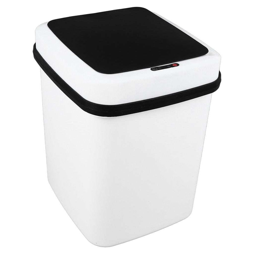 Smart Trash Can Large Capacity LED Light Automatic Motion Sensor Waste Bin with Button for Home Use