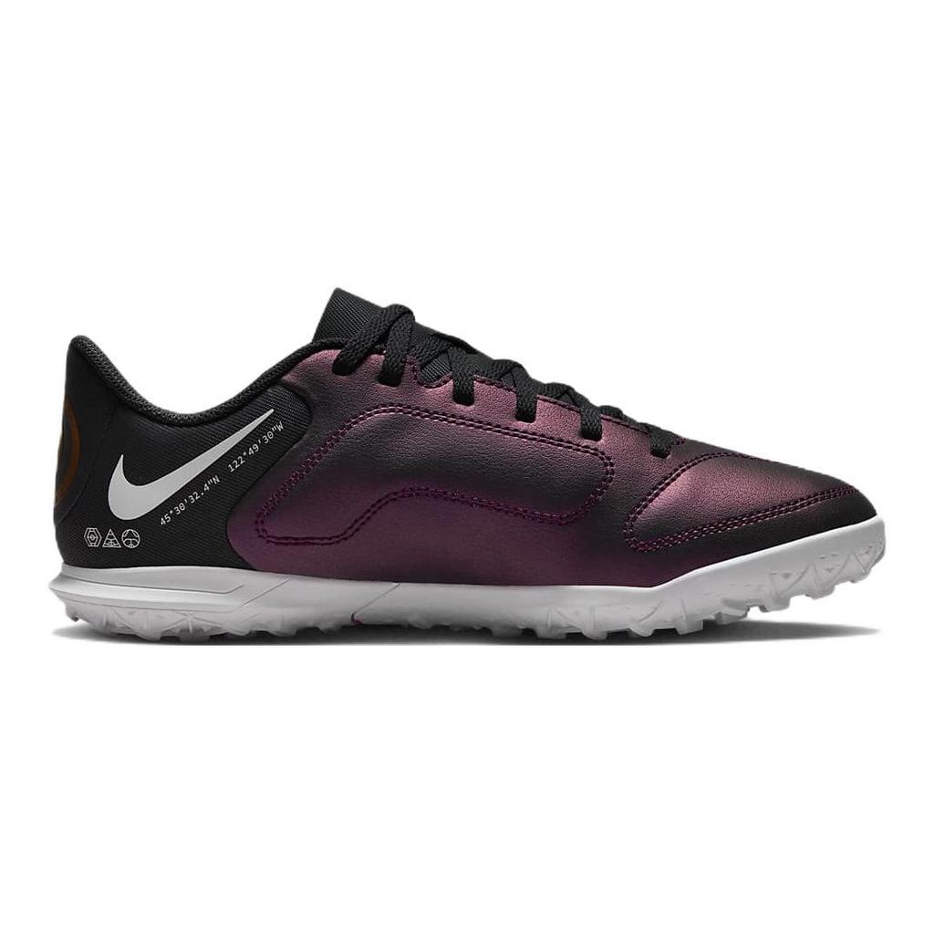 Nike Tiempo Legend 9 Club TF Low Top Kids Soccer Shoes Kids Soccer Shoes Purple White DR6071-510