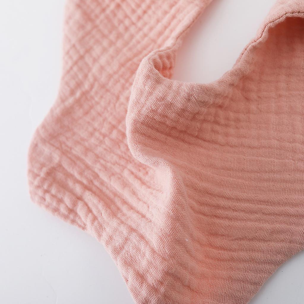 Newborn Cotton Crepe Bibs Cute Rabbit Ear Wavy Edge Saliva Towel Baby Gauze Absorbent Drool Bib