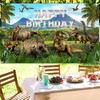 Avezano Dinosaur Happy Birthday Banner Dinosaur Happy Birthday Party Decorations Backdrop for Boy Jurassic Jungle Dino Theme Party Banner Photo Prop