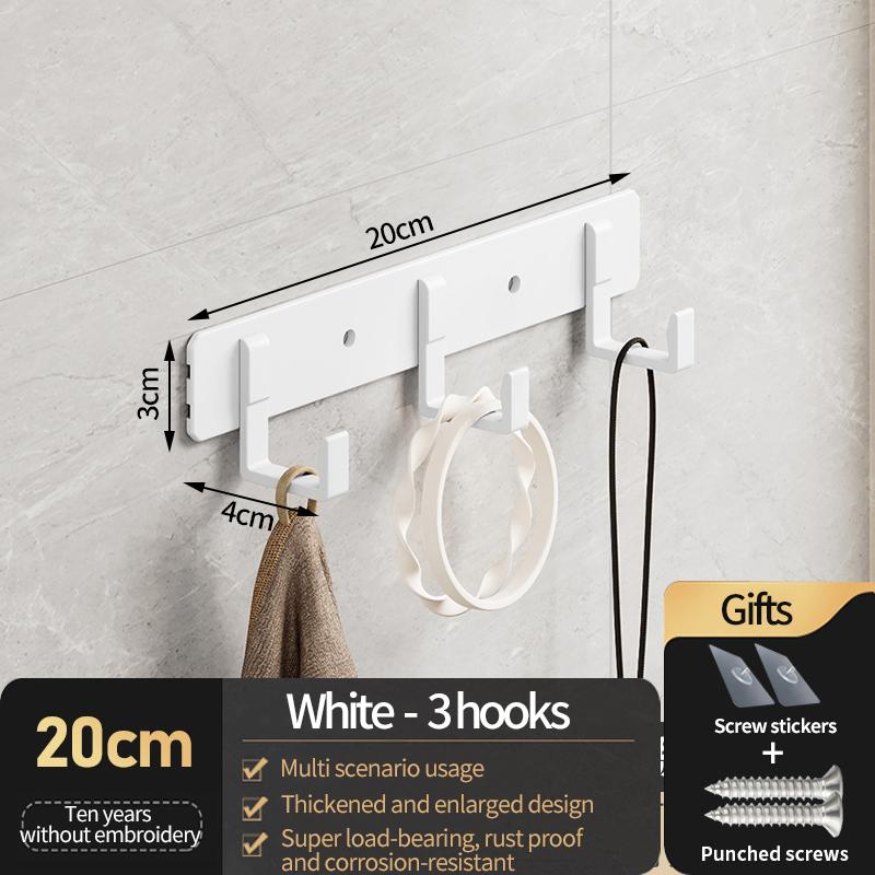 Ingen boring Dør Bak Krok Oppbevaring Vegghengt Kleshenger Kleskroker Henger Soverom Organizer Oppbevaring Kjøkkenkrok