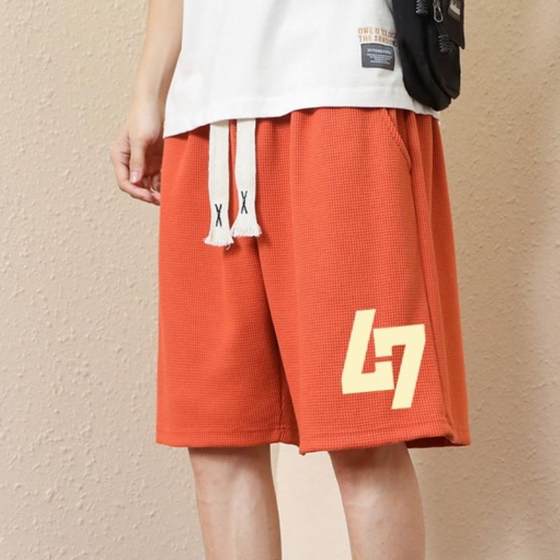 Summer  Sports Fitness Shorts Men's Basketball Game Training Running Casual Loose Quick-Drying Five-Point Pants
