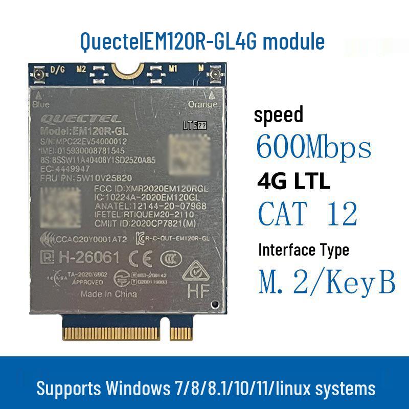 

EM120R-GL 4G Module for Lenovo X1, L14, L15, P14s, P15s, T14, T15, X13 EM120R-GL