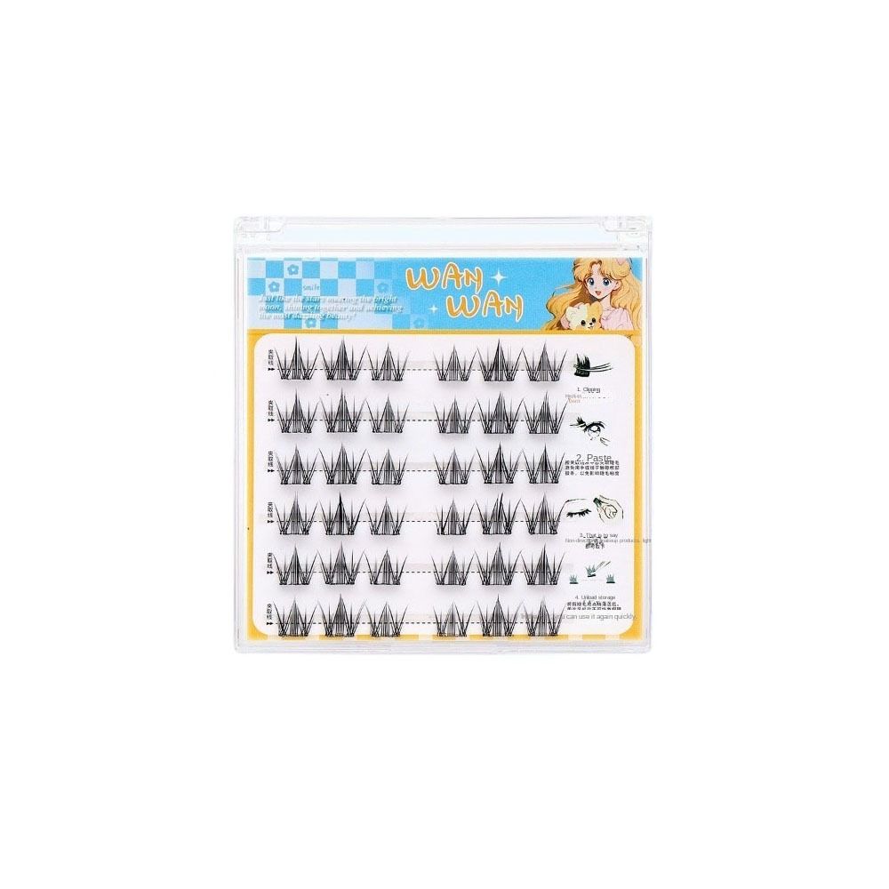 Sweet Self-adhesive Lash Clusters DIY False Eyelash Clusters Glue Free Fake Lashes  Women/Girls