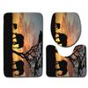 3D Elephant Bathroom Toilet Three-Piece Floor Mat Door Mat Bathroom Carpet