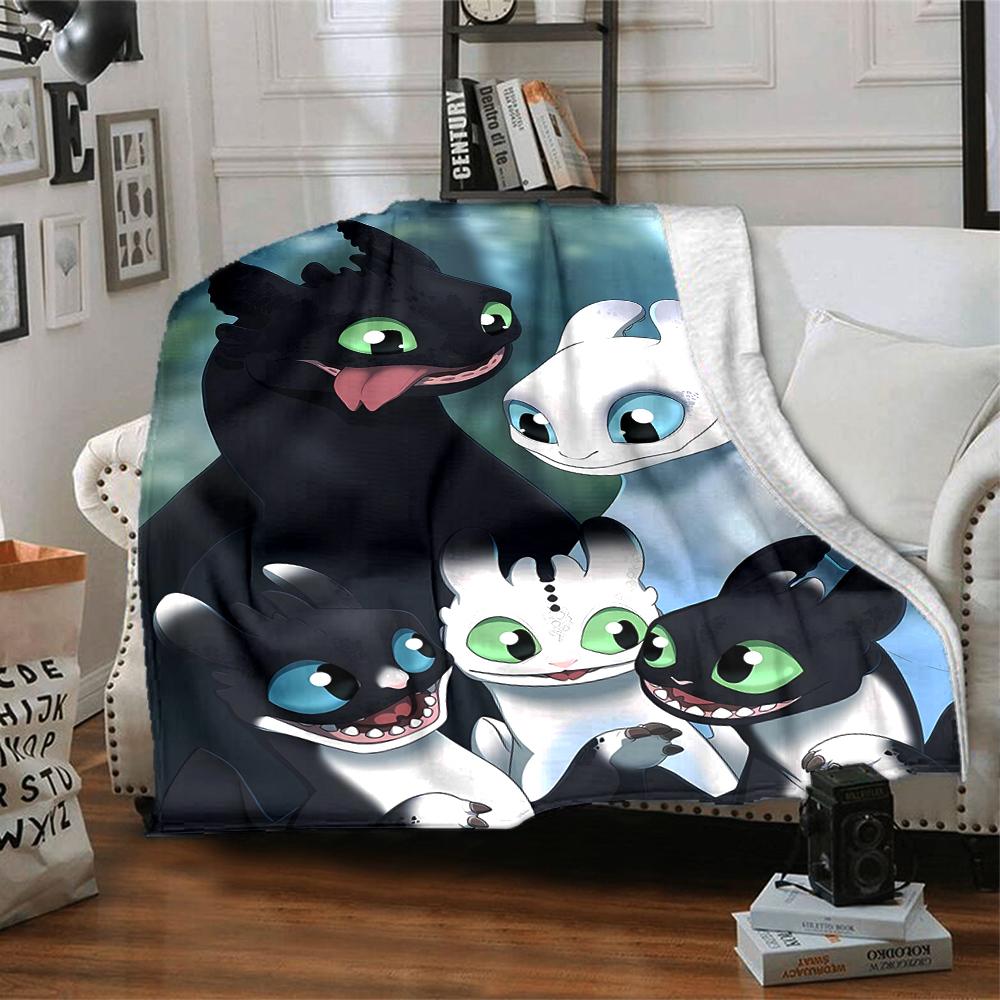 1pc Toothless1 Blanket, Gift, for Men and Women, Soft Blanket, Good for Sofa Bed Couch Travel, Lightweight Flannel Blanket