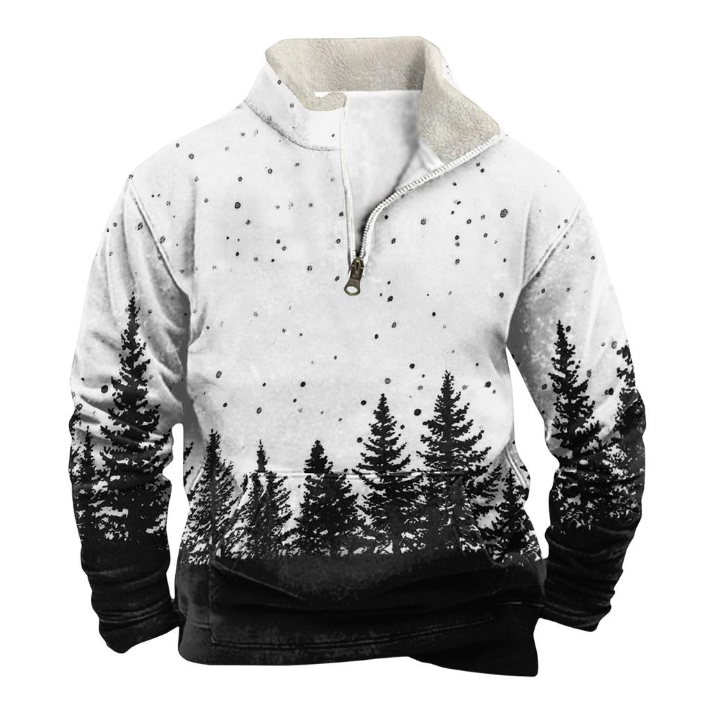 Vår Och Herr Ståkrage Sweatshirt Är Utomhus Casual Tröjor Toppar