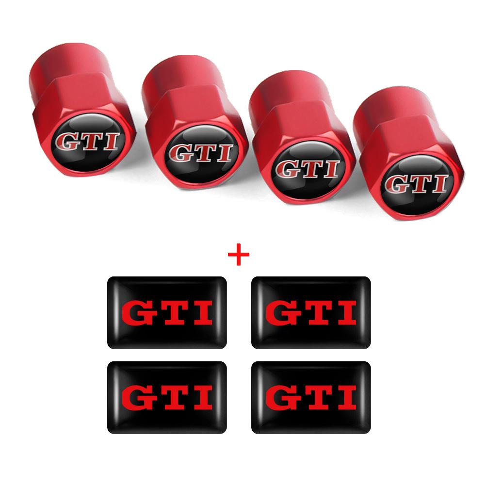 Car Interior Epoxy Logo Sticker Metal Wheel Tire Valve Cover For Volkswagen GTI Golf R Passat CC Lavida Sagitar Scirocco Tiguan