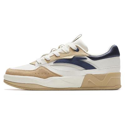 Serie C37 Suela Gruesa Aumento de Altura Antideslizante Resistente al Desgaste Zapatillas de Skate de Caña Baja para Mujer Blancas Marrones 922338003-5