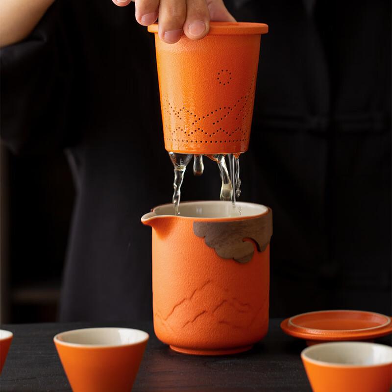 Shixun Portable Silver Tea Set