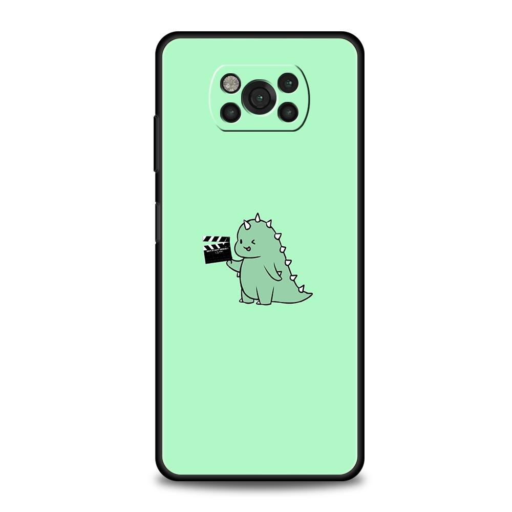 Cute Dinosaur Bear Couple For Xiaomi Poco X5 Pro Phone Case For Poco X4 X3 NFC F5 Pro F4 F3 GT M5 M4 Pro 5G M3 C51 C50 C55 Cover