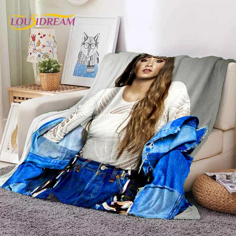 3D Cute Aitana Spanish Singer Soft Blankets,Keep Warm Throw Blanket Comfortable Blanket for Picnic Beds Sofa Home Bedroom Gifts