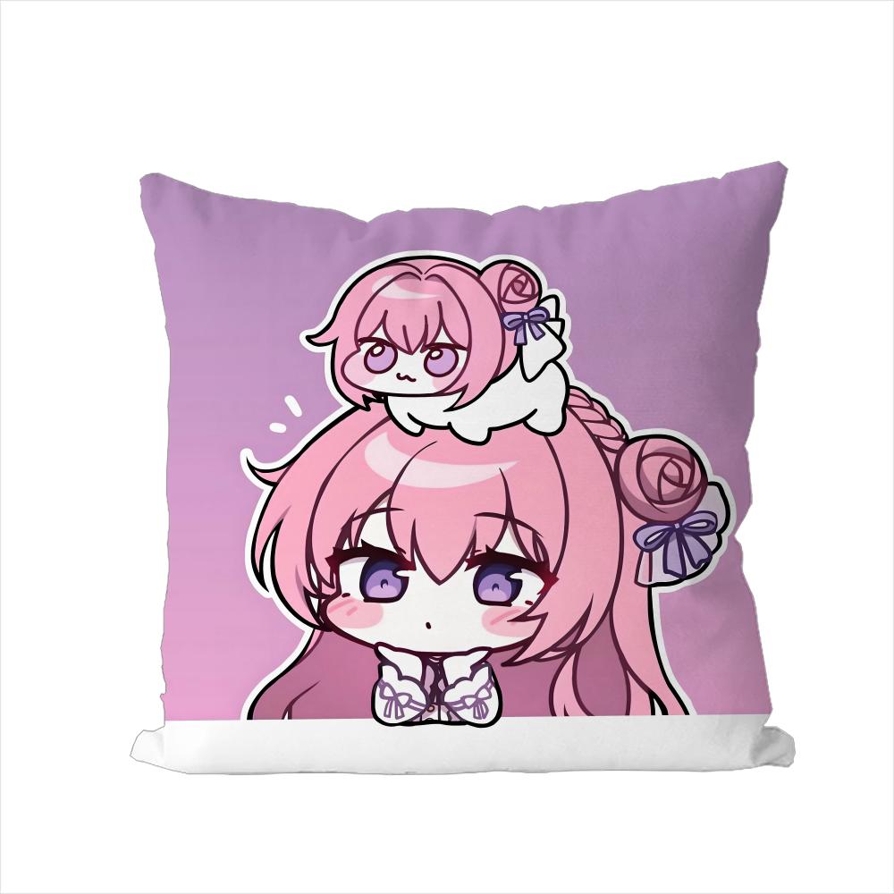 Cute DORO Pillow Case For Car Sofa Decorative Home Doublesided Print Plush Square Throw Pillow Cushion Cover
