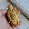 Boxwood Carving Bring Lucky Master Hand Home Fortune Making Living Room Decor