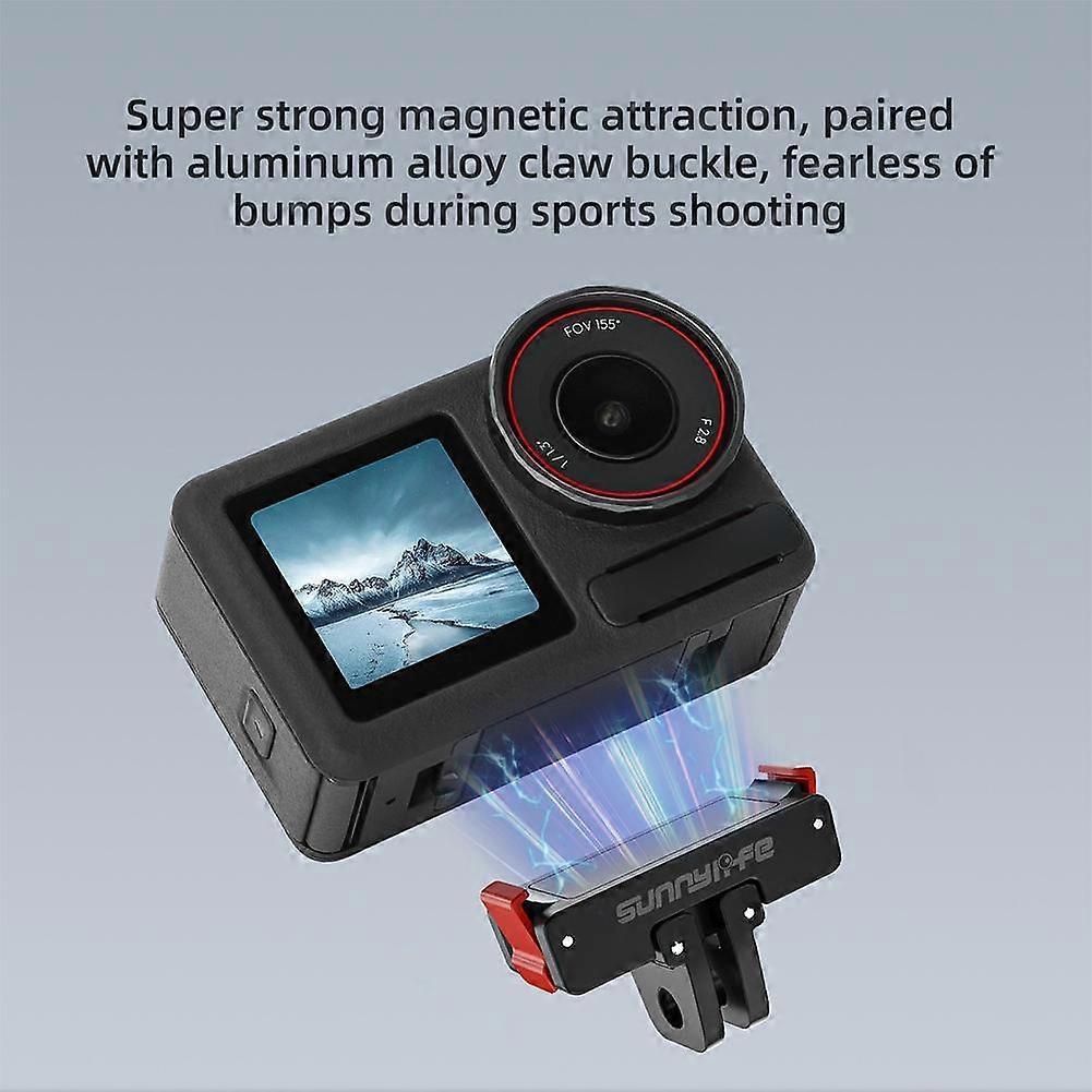 For OSMO ACTION 5 Pro Magnetic Quick Release Adaptor Foldable Plate Expansion