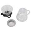 Pour Over Coffee Maker 600ML Glass Coffee Dripper Pot with Filter Cup and Paper for Home Shop