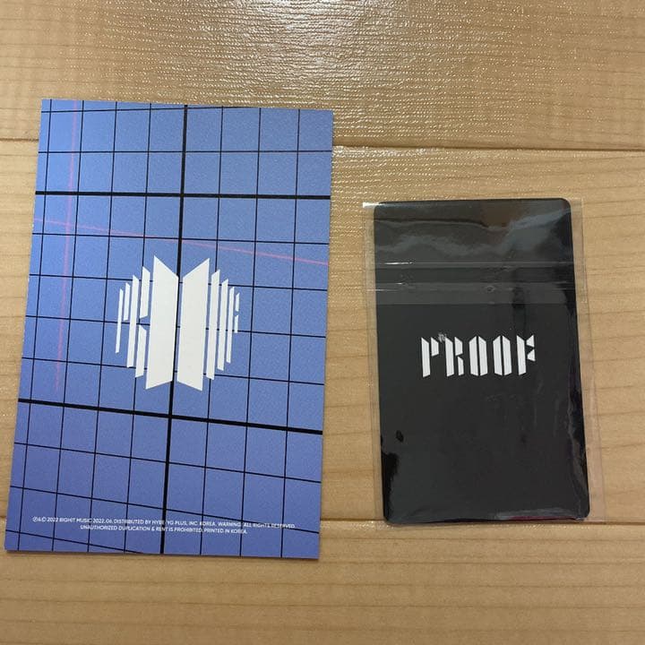 [USED] BTS Official PROOF Trading Card Postcard V Taehyung Bonus