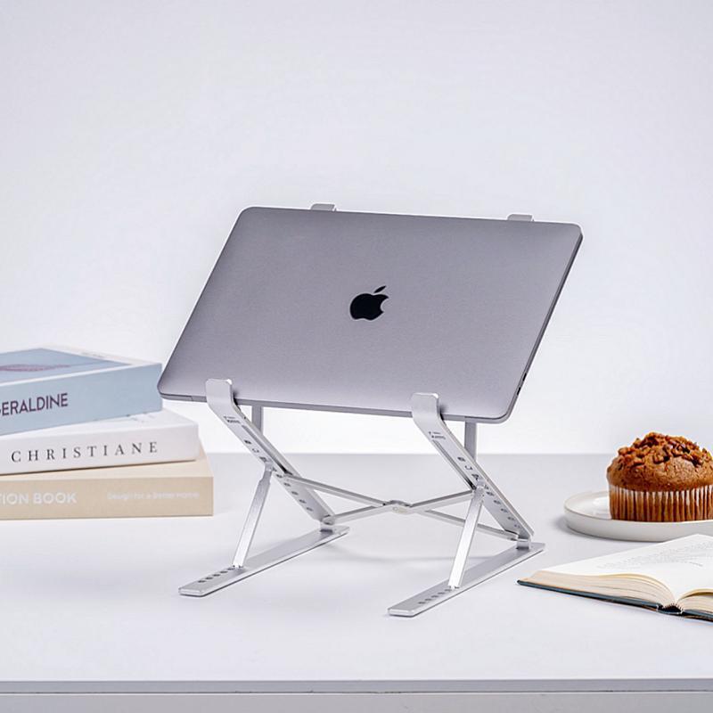 Portable Aluminum Foldable Laptop and Tablet Vertical Stand