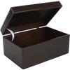 Wooden Storage Box To Decorate Brown | 30 X 20 X 14 Cm | with Lid and Handles