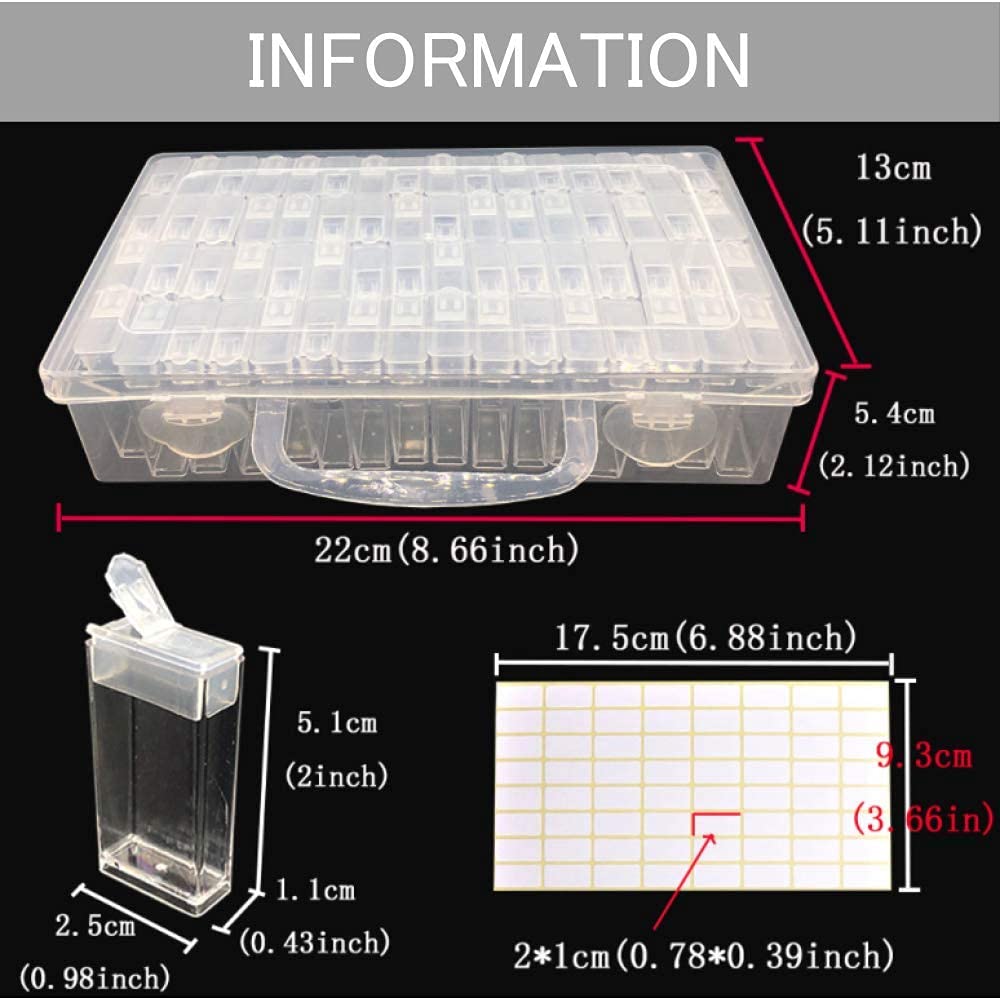 Bead Bead 64 Pieces G-MODELL Container, Cabinet, Storage, Divided,