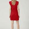 Women's Fashion Casual Color Half High Neck Sleeveless Hip Slim Dress