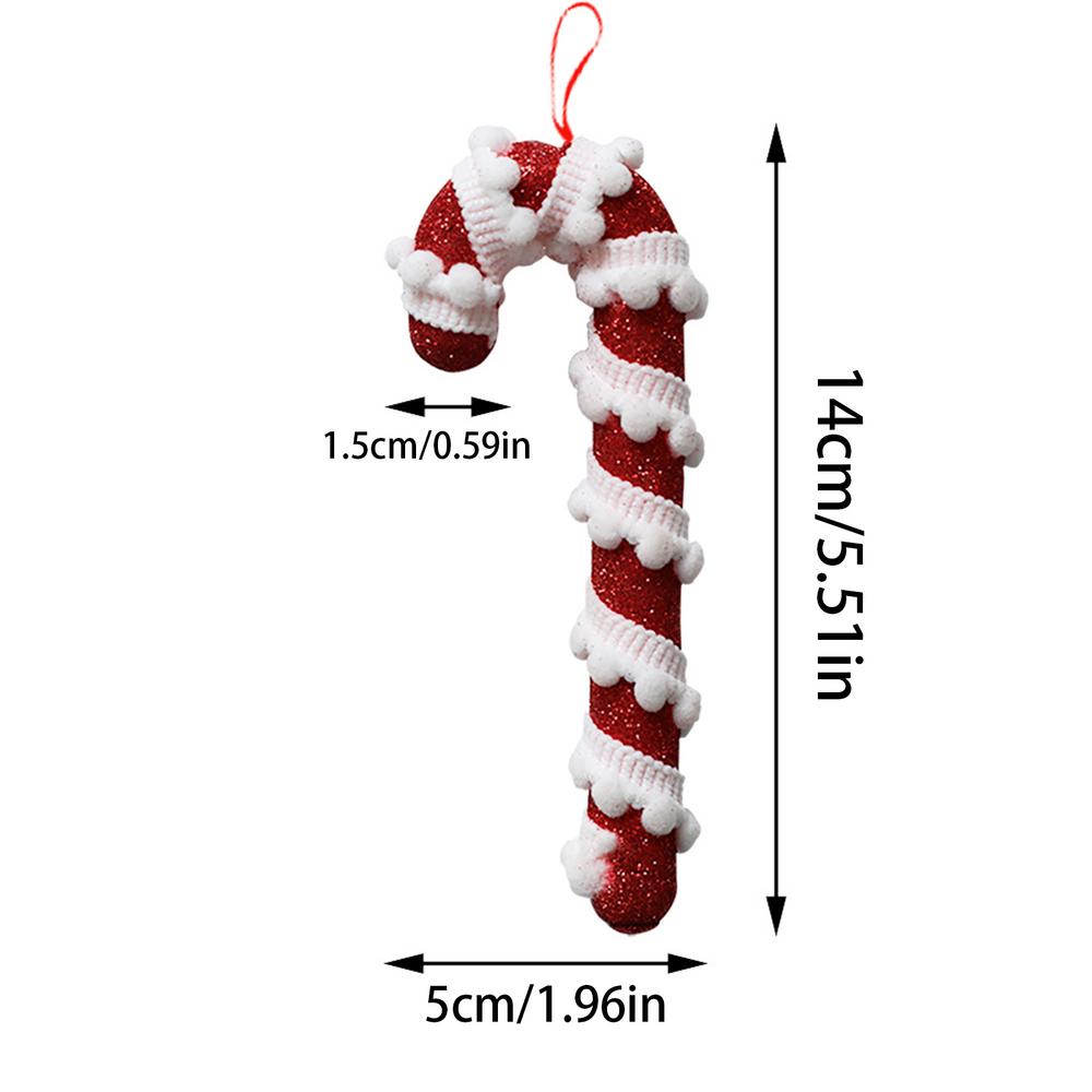 

Candy Canes Christmas Decorations Twisted Foam Candy Cane Christmas Tree Decoration Candy Craft Christmas Party Decoration For S червоний