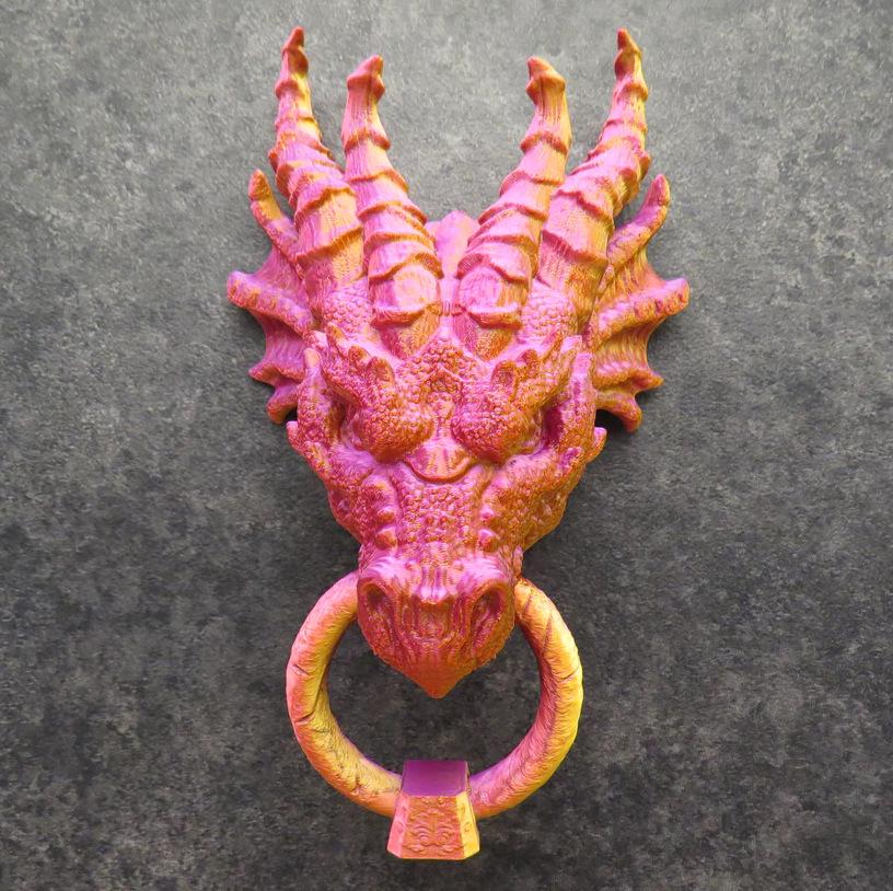 Gothic Faucet Sculpture Door Knocker with Screws & Nano Glue