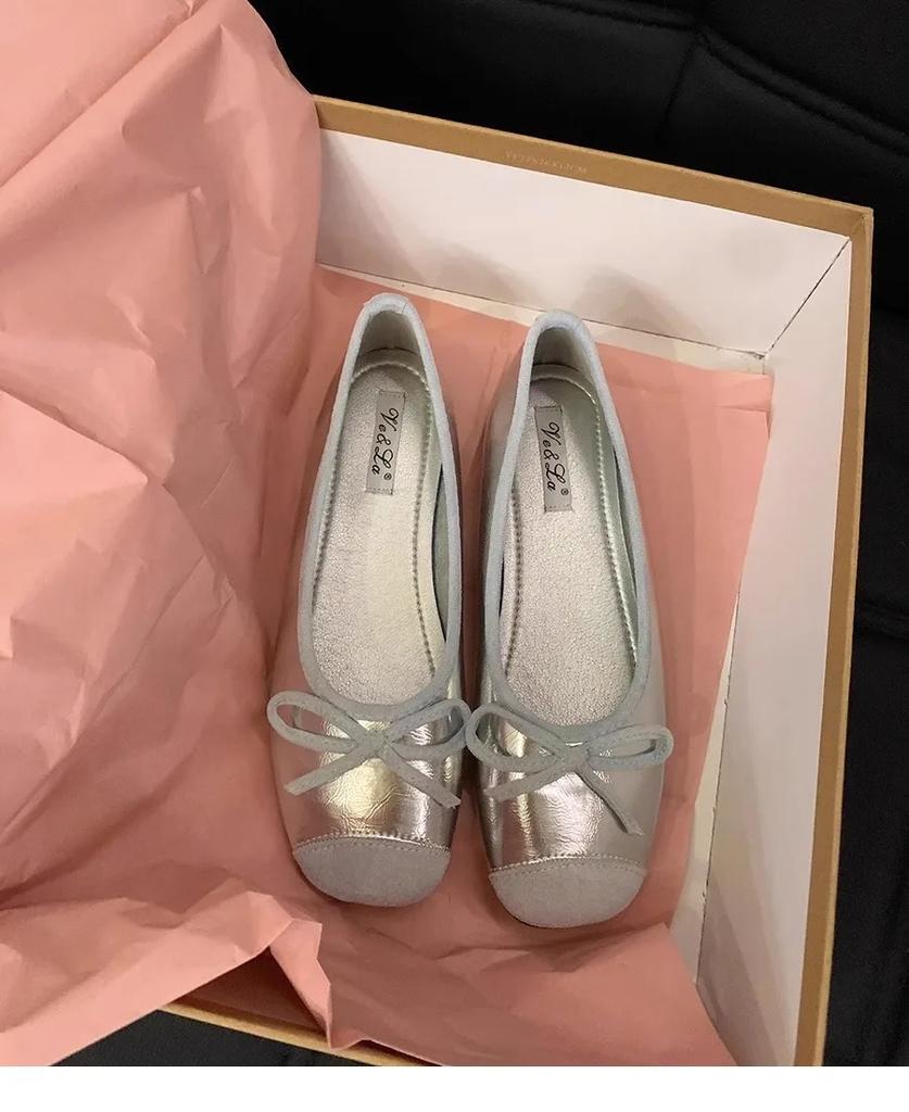 Fashion New Soft Sole Slip-on Women's Flat Shoes Fashion Casual Ladies Ballet Shoes Female Bow Designer Outdoor Walking Woman Flats