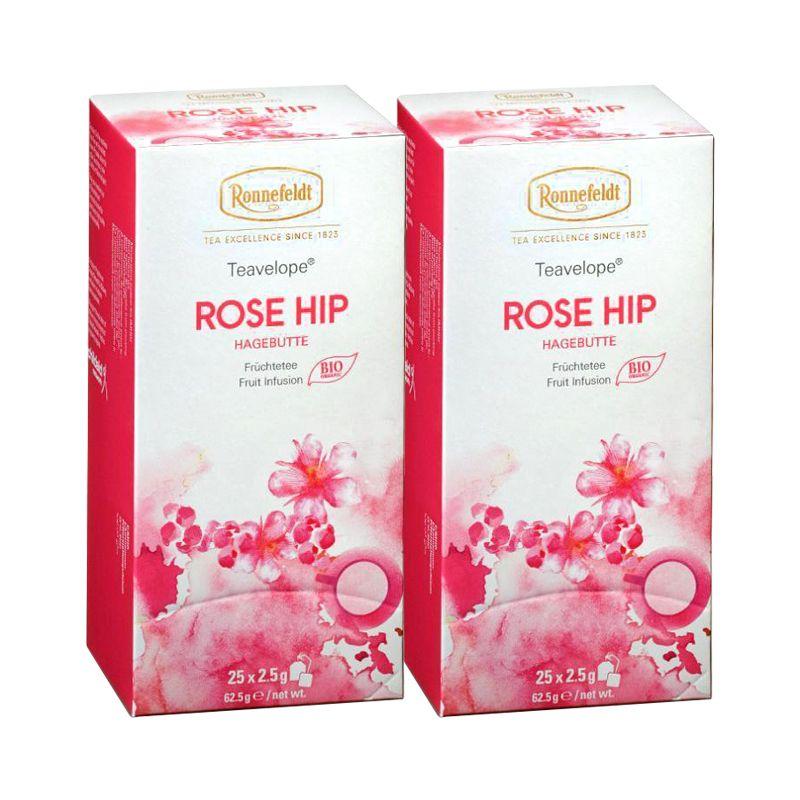 Ronnefeldt Rosehip Tea 25 Tea Bags x 2 Packs