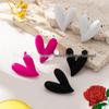 Minimalist Heart-Shaped Earrings: Japanese/Korean-Inspired, Niche Style for Women