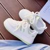 Women's Thick Soled Sneakers Fashion Flat Shoes Lace Thin Soled Small White Shoes Zapatillas De Deporte Zapatillas Mujer