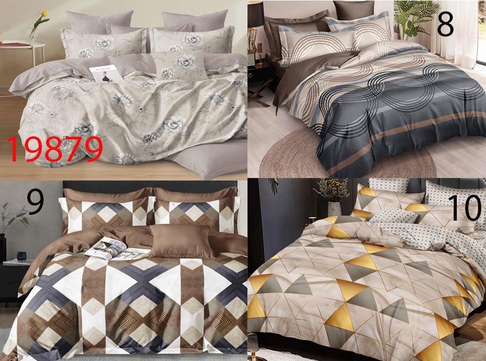 Warm flannel bedding 160x200 + pillowcases Polish, circles, anthracite