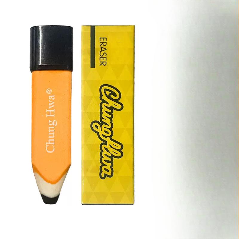 2b Eraser Pencil Shape Creative Children Cartoon Eraser Stationery Supplies Kindergarten Students