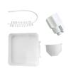 Washing Machine Drain Filter Tray Water Collection Funnel with Brush Replacement Accessory for Washer Home Rental Apartments