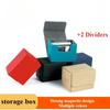 Commander Card Deck Box Fit 100+ Single Sleeved Card Storage Box Leather Magnet Magic Gathering Card Case for TCG CCG MTG Cards