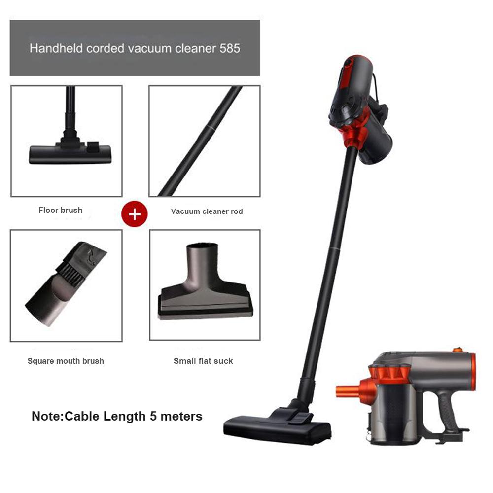 1.5L Dust Box,Curtain Floor Cleaning Multifunctionl 600W Powerful Wired Stick Vacuum Cleaner 18Kpa with 5 Meter Charging Cable,