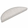 Self Adhesive Stair Treads with Sisal Look 30 Pcs 56 X 17 X 3 Cm Platina Beige