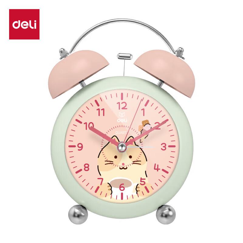 Deli Mini Night Light Alarm Clock for Kids