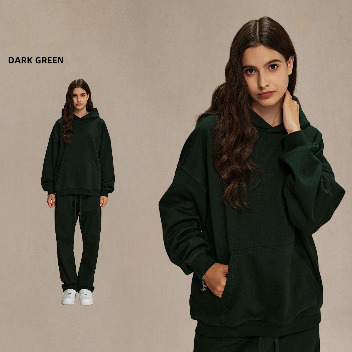 

Весна Осень Спортивный Костюм Комплект Женщин Толстовки Из Двух Частей Наряд Брюки Комплекты Повседневные Свободные Спортивные Костюмы Для Женщин 2 Части XS темно-зеленого