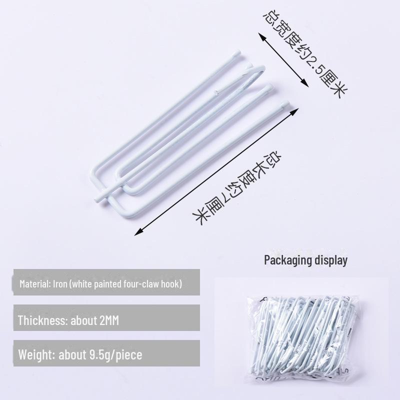 

Корейские плиссированные крючки S-образной формы с четырьмя зубцами