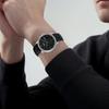 Tissot Relojes Mecánicos Automáticos para Hombre Reloj 39.3mm Esfera Negra Caja de Acero Inoxidable Correa de Cuero T006.428.16.058.01