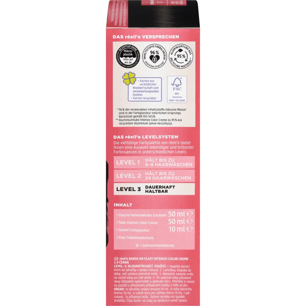 DM DM Real Reele Intensive Color Cream 2.0 Black 1ea