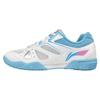New LiNing Hawkeye Cushioning, Slip Resistant, And Abrasion Resistant Low Top Table Tennis Shoes Unisex White Blue APTU013-6