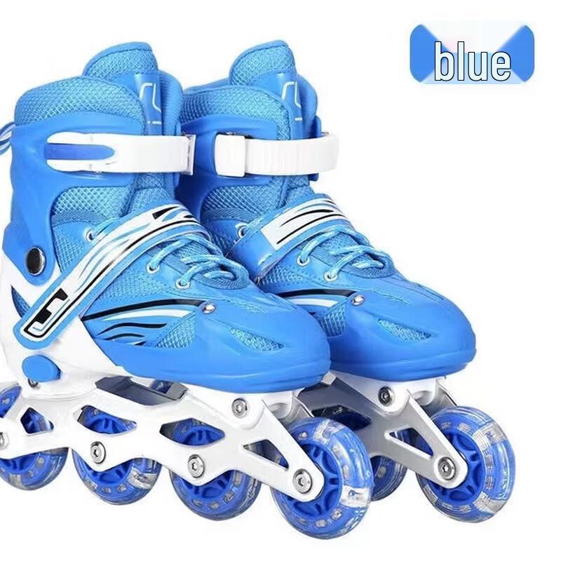 Kids  Blue Flashing Roller Skates