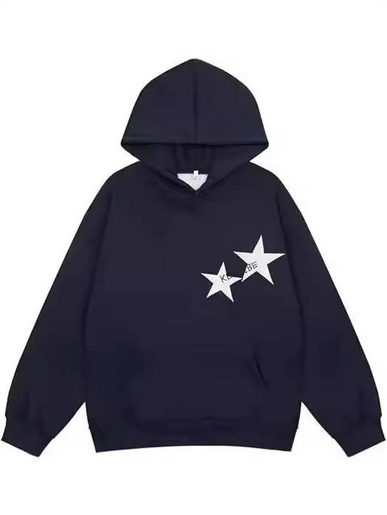 Dámská mikina s kapucí s fleecovou podšívkou a hvězdným potiskem - Kolekce podzim/zima 2025