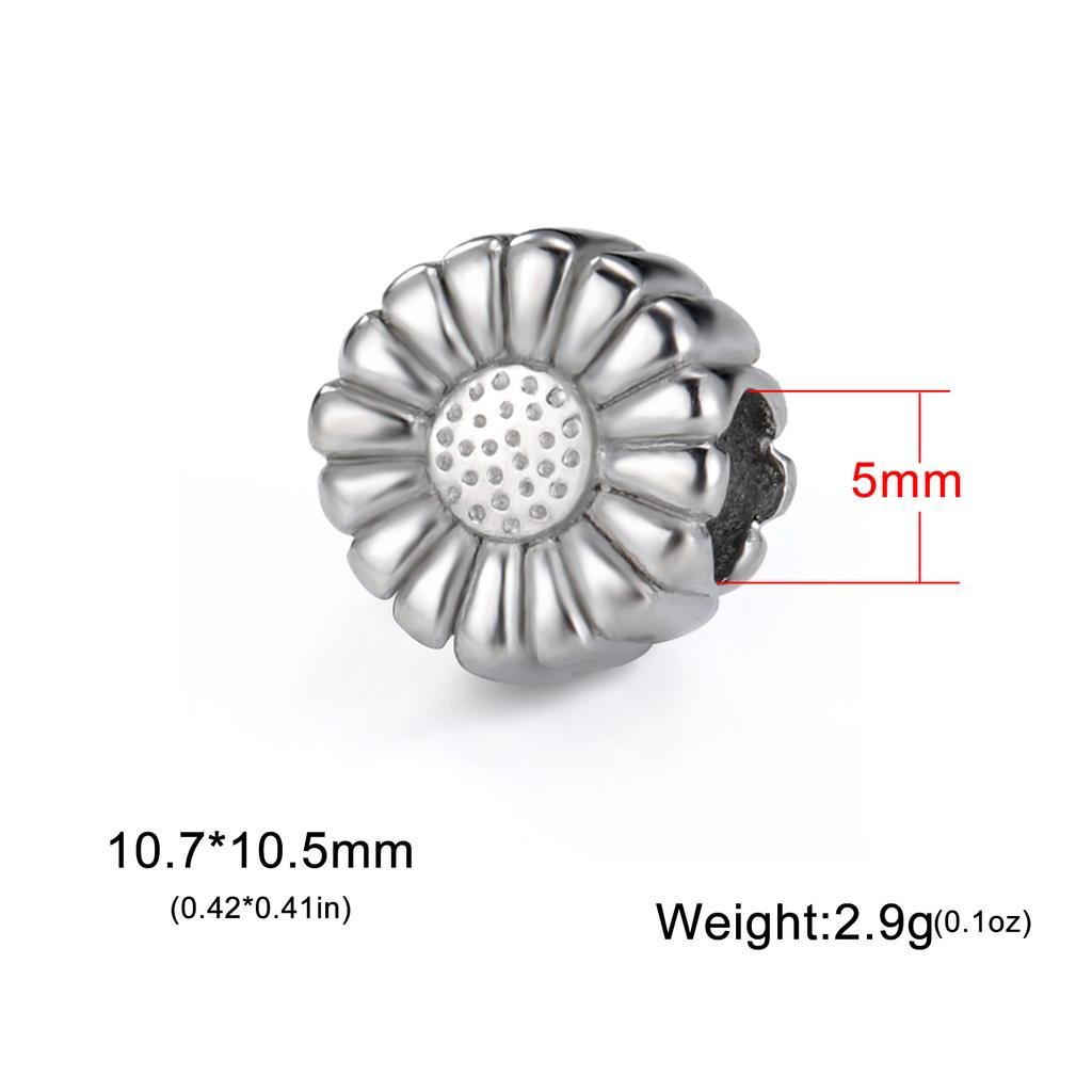 Teamer Stainless Steel Vintage Charms for Jewelry Making Lovely Antique Heart Daisy Puppy Paw Pendant Crafting Accessories